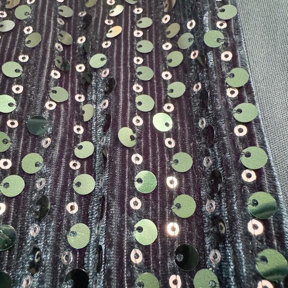 Lulus Sparkle Emerald Green Velvet Sequin Maxi Dress XS. Formal. NEW. $98 MSRP - Picture 8 of 13